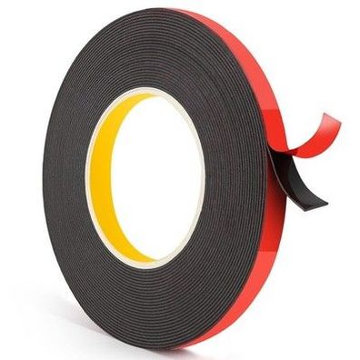 Emitever Doppelseitiges Klebeband - 10m x 12mm, Wasserdichtes Montageklebeband