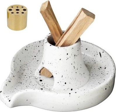 BEYLAB 3 in 1 Einzigartiges Design Räucherstäbchenhalter Keramik Räucherschale