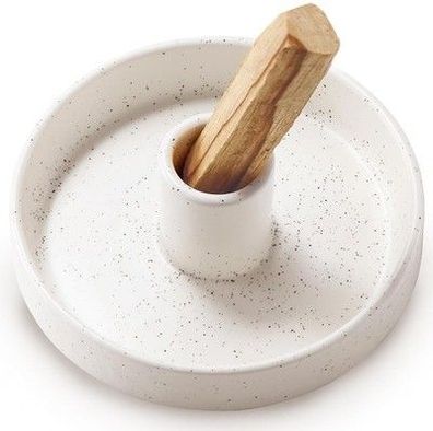BEYLAB Palo Santo Halter, Räucherstäbchenhalter für Sticks Gesprenkelt Weiß