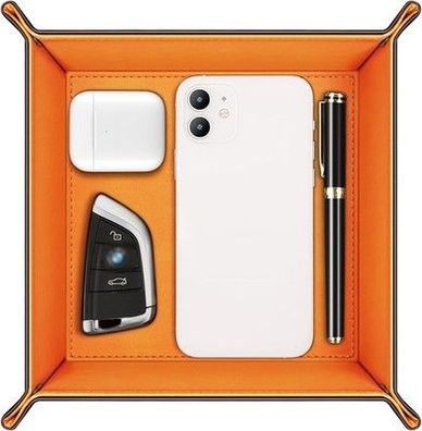 SITHON Taschenleerer - Tablett Organizer, Ablage Aufbewahrungsbox, Kunstleder