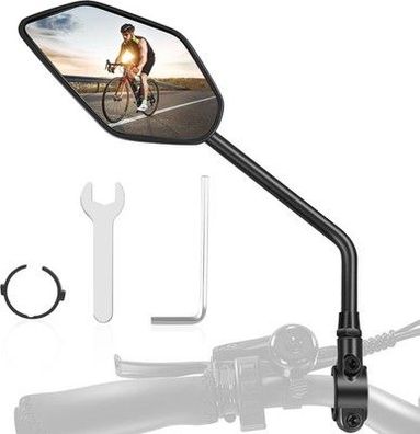 Coicer Fahrradspiegel für E-Bike Links 360° Drehbar & Klappbar Links Rückspiegel