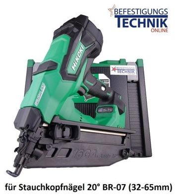 HiKOKI Akku Nagler NT1865DA Basic 32-65mm HSC für 20° Stauchkopfnägel Bosch Hitachi D