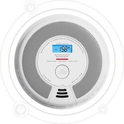 X-Sense Vernetzbarer kombinierter Rauch- und Kohlenmonoxid-Melder, SC07-W