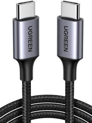 UGREEN USB C auf USB C Kabel 60W PD 3.0, PPS USB-C Ladekabel kompatibel grau