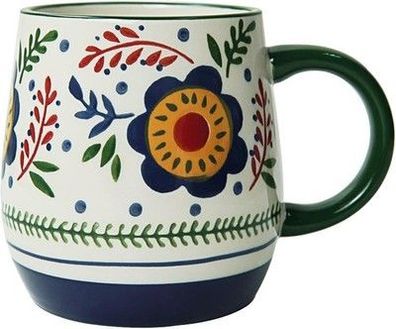 Fuscrip Kaffeetasse aus Keramik, 500 ml einzigartige Becher mit großem Griff