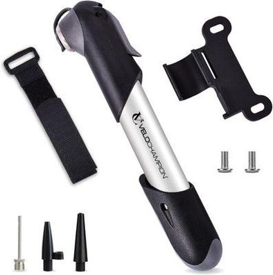 Fahrrad Mini Fahrradpumpe - Tragbar, Leicht, Kompakt mit Rahmenhalterung