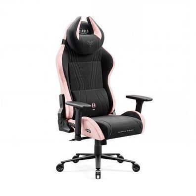 Gaming-Sessel aus Stoff in Schwarz und Rosa: Diablo X-Horn 2.0 Akira Pink Normal