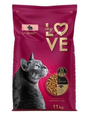MY LOVE Trockenfutter für Katzen 11 kg Kaninchen