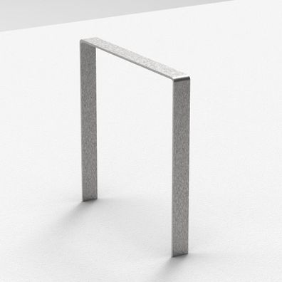 Fahrradanlehnbügel Spree aus Edelstahl 1050mm hoch, 900mm breit aus 80x10mm Flachmate