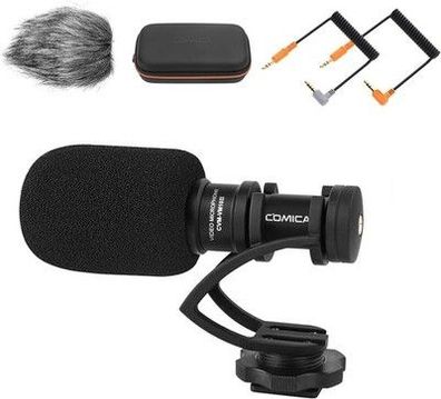 COMICA CVM-VM10II Cardioid Richtmikrofon Kamera Mikrofon, 3.5mm TRS/TRRS Shotgun