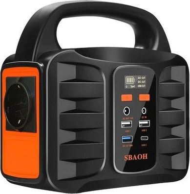 Tragbare Powerstation 99Wh SBAOH 150W Solargenerator Akku USB/Zigarettenanzünder