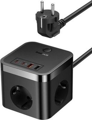 Baseus 30W Steckdosenwürfel, USB C Steckdosenleiste GaN5 USB C Ladegerät 3-Fach