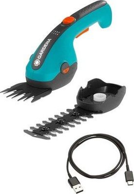 Gardena Set Akku-Gras- und Strauchschere ClassicCut Li: Rasenkanten-Schere Set