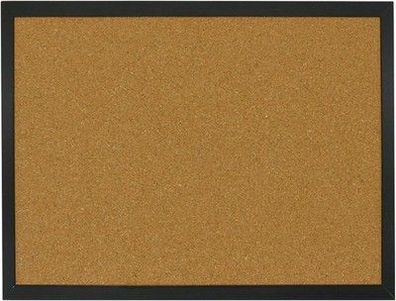 Owlkela 40 x 30 x 1.4CM Pinnwand mit Schwarzer Holzrahmen, Pinnwand aus Kork