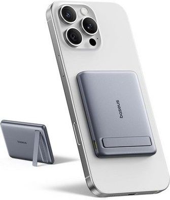 Baseus Mini MagSafe Powerbank 5000mAh Qi2-zertifiziertes mit Klappbarer Ständer