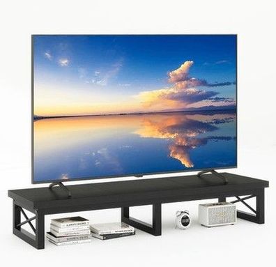 IBUYKE TV-Schrank Tisch, Fernsehtisch, 114 cm, mit 2 Lagerung, bis zu 60 Zoll