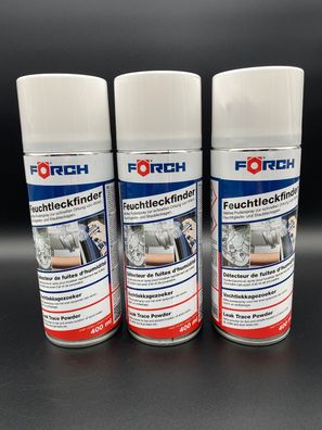 3x Förch Feuchtleckfinder Spray 400ml Ortung von Windlöcher Feuchtigkeit