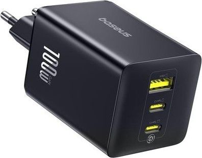 Baseus Enerfill USB C Ladegerät 100W, 3-Ports USB C Netzteil, PD Ladegerät PPS