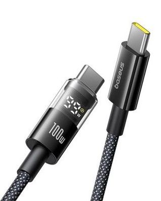Baseus 100W USB C auf USB C Kabel, 1m PD Schnellladekabel USB C Ladekabel QC 4.0