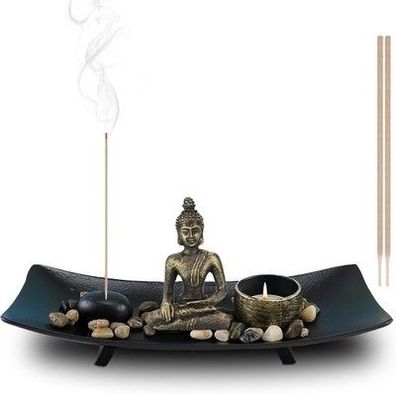 Zen Garten Räucherstäbchen Halter, Miniatur Zen Garten platz für 3 Stäbchen Yoga