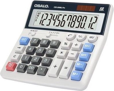 OSALO Taschenrechner große Tasten Extra großes Display 12-stelliger Tischrechner