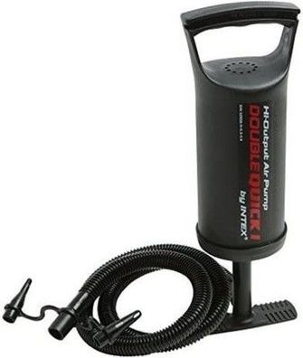 Intex 68612 Double Quick High Output Hand Luftpumpe, Schwarz, 29 cm, Pumpe