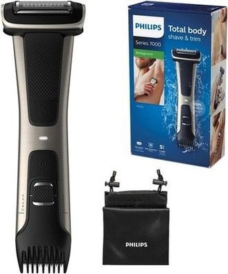 Philips BG7025/15 Bodygroom Series 7000 mit integriertem Kammaufsatz (3 - 11mm)