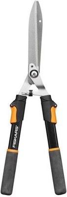 Fiskars Teleskop-Heckenschere, SoftGrip-Griffe, Hochwertige Stahl-Klingen Garten