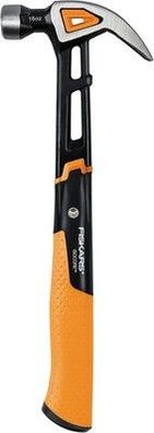 Fiskars Universal-Hammer IsoCore M mit gebogener Klaue Länge: 34cm Gewicht: 830g