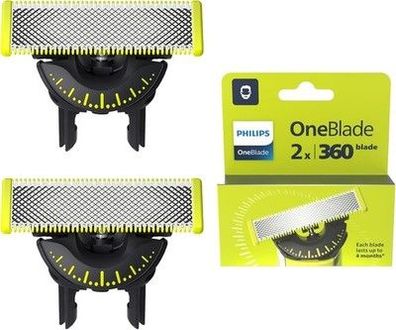 Philips OneBlade 360-Klingen - 2x 360-Ersatzklingen, Trimmen & Rasieren QP420/60