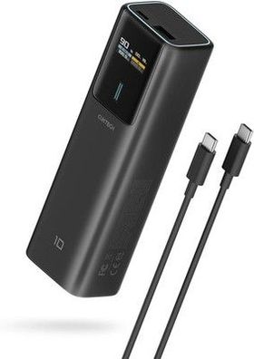 Cuktech 10 100W Powerbank 10000mAh, Power Bank mit Digitales Display, Handyakku