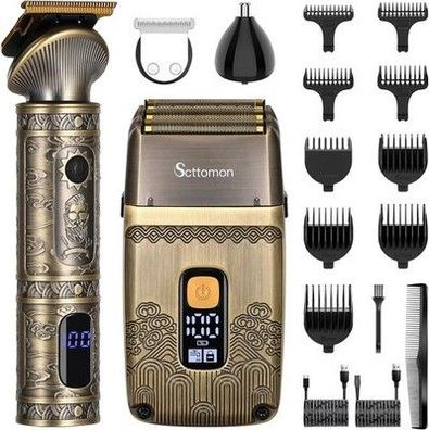 Scttomon T-Blade Haarschneider Elektrische Rasierer für Männer Folienrasierer