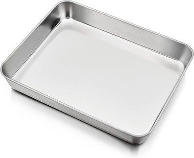 HaWare Backblech, Edelstahl Kleine Auflaufform Fettpfanne Ofenform Backofen
