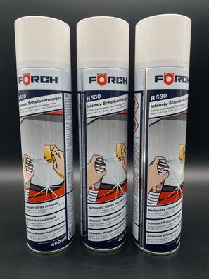 3x Förch Intensiv Scheibenreiniger Schaum R530 Glasreiniger 400ml Spray