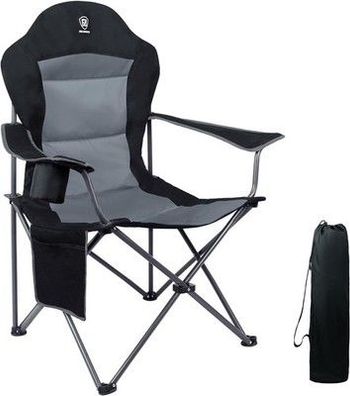 EVER Advanced Luxus Camping-Stuhl Faltbar 160 KG Belastbar Ultragroß 60x88x110cm