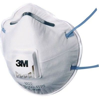 3M Atemschutzmaske Serie 8000 8822 FFP2 NR D mit Cool-Flow Ausatemventil