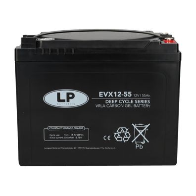 Landport EVX12-55 T6 12V 55Ah M6 Schraubanschluss