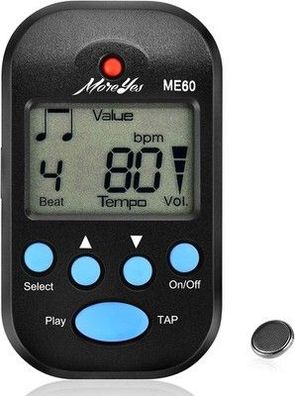 Moreyes Mini Metronom Digital mit Lautsprecher Multifunktional für Saxophon