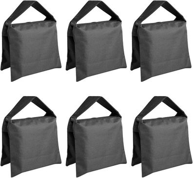 NEEWER 6er Pack Schwarze Fotografie Sandsäcke, Gegengewicht für Lichtstative