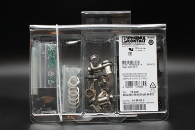 10xPhoenix Contact 1439913 Sensor-/Aktor-Einbausteckverbinder M12 Stecker 4 Pole