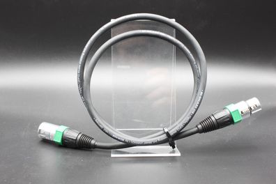 Hicon GA1B-0100-SW-GN XLR Anschlusskabel 1x XLR-Buchse 3 polig - 1x XLR-Stecker