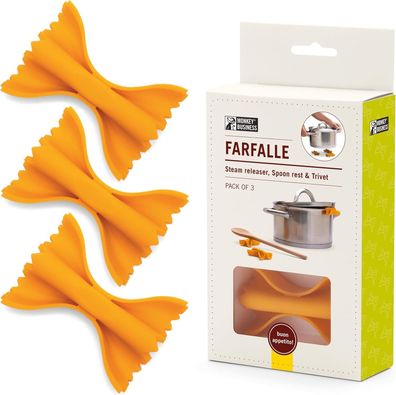 Monkey Business Kochlöffelhalter Farfalle 3-in-1 Silikon Topfdeckelheber