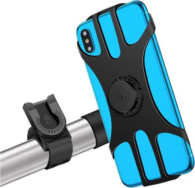 MOSUO Handyhalterung Fahrrad, Motorrad Silikon 360° Drehbarer 4,5-7,0 Zoll