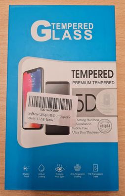 3x Displayschutzfolie für iPhone 12/12Pro/11/XR Schutzfolie (5.1) - 5D Glas