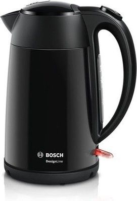 Bosch kabelloser Wasserkocher DesignLine TWK3P423 (1,7 L, 2400 Watt, schwarz)