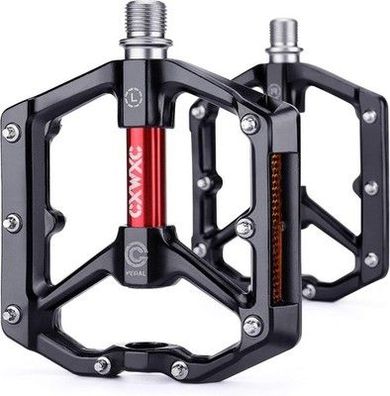 CXWXC Fahrradpedale Reflektoren MTB Pedale Aluminiumlegierung Fahrrad 9/16 Zoll
