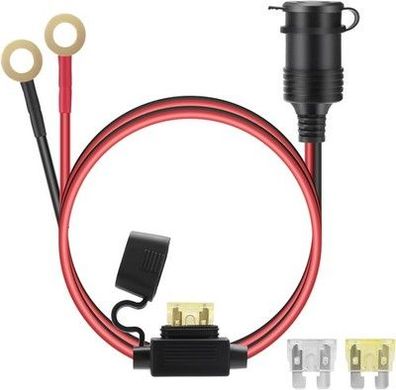 Thlevel 12V-24V Verlängerungskabel Zigarettenanzünder Buchse 1 Meter 14AWG Kabel