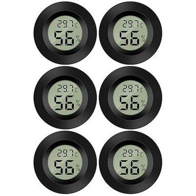 Mini Digital Hygrometer Thermometer Temperatur Luftfeuchtigkeitmessgerät 6 Stück