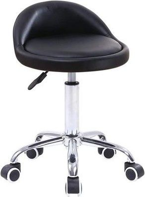 Kktoner Rollhocker Arbeitshocker Rollhocker Büro-Hocker mit Rückenlehne, Stuhl