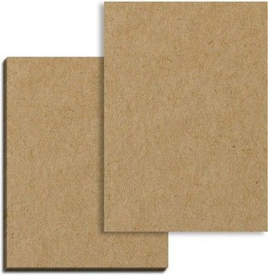 100 Blatt - A4 200g Kraftpapier, Braunes Papier Tonkarton - zum Schreiben Malen